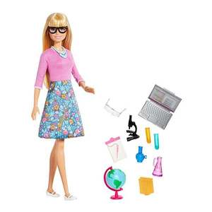 Set papusa cu accesorii, Barbie, Profesoara, GJC23 imagine