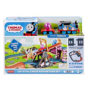 Set de joaca, Locomotiva motorizata cu vagon, Thomas and Friends, Pestera de Cristal, HMC28 imagine