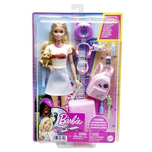 Papusa Barbie si accesorii, set de voiaj, HJY18 imagine