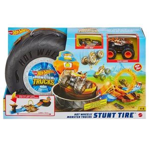 Set de joaca Circuit cu obstacole Hot Wheels Monster Truck, Stunt Ride imagine