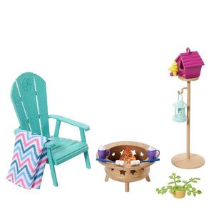 Set mobilier de gradina pentru papusi, Barbie, HJV33 imagine