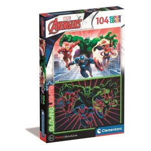 Puzzle Clementoni Marvel Avengers Glowing, 104 piese imagine