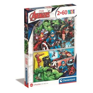 Puzzle Clementoni Marvel Avengers, 2 x 60 piese imagine