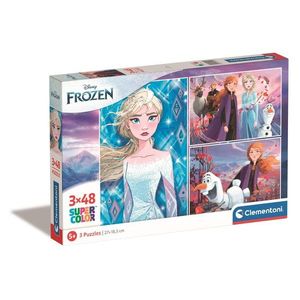Puzzle Clementoni Disney Frozen, 3 x 48 piese imagine