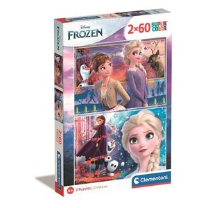 Puzzle Clementoni Disney Frozen, 2 x 60 piese imagine