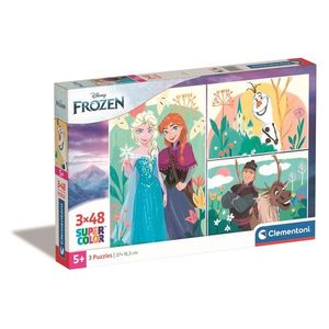 Puzzle Clementoni Disney Frozen, 3 x 48 piese imagine