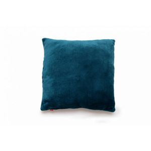 Perna pufoasa de plus KidsDecor albastru turcoaz din polyester 37x37 cm imagine