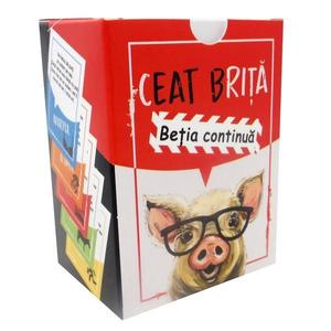 Ceat Brita - Betia continua, joc de carti pentru petreceri. Limba romana - 125 de carti de joc cu provocari haioase imagine