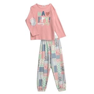 Pijama de copii 17525 Vamp, M, bumbac, roz imagine