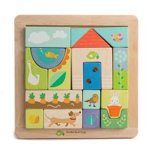 Puzzle din lemn - Garden Patch | Tender Leaf Toys imagine