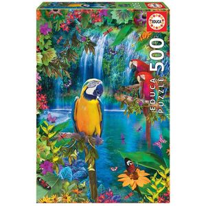 Puzzle 500 piese - Bird Tropical Land | Educa imagine