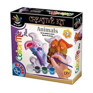 Joc creativ D-Toys Color Me Plus Animals - Iepuras si bufnita imagine