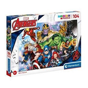 Puzzle Supercolor - The Avengers, 104 piese imagine
