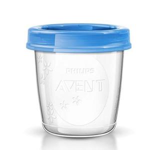 Recipient stocare lapte Philips-Avent SCF619/00 (Albastru/Transparent) imagine