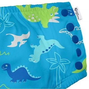 Slip copii eco Green Sprouts by iPlay SPF 50+ refolosibil cu capse Aqua Dinosaurs 3T imagine