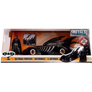 Set masina si figurina din metal, Jada, Batman si Batmobile 1995, 1: 24 imagine