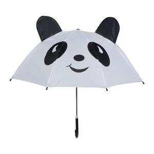 Umbrela pentru copii, Piksel, cu motiv 3D, panda, alb, diametru 70 cm imagine