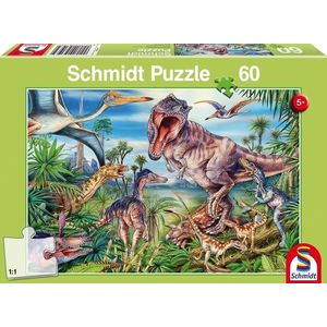 Puzzle 60 piese - Amongst The Dinosaurs | Schmidt imagine