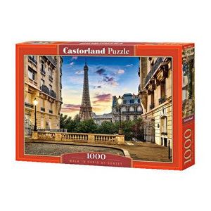 Puzzle Walk in Paris at Sunset, 1000 piese imagine