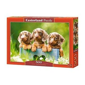 Puzzle Cute Dachshunds, 500 piese imagine