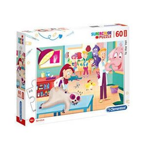 Puzzle Maxi Super Color - La Veterinar, 60 piese imagine