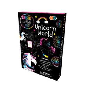 Set Creatie Scratch & Spiral - Lumea Unicornilor imagine