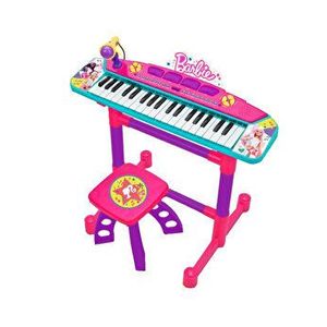 Keyboard Reig Musicales - Barbie, cu microfon si scaunel imagine