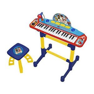 Keyboard Electronic Reig Musicales - Paw Patrol, cu microfon si scaunel imagine
