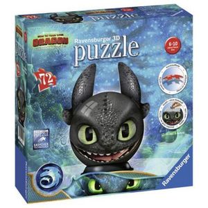 Puzzle 3D Toothless, 72 Piese imagine
