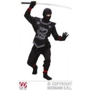 Costum ninja negru - marimea 140 cm imagine