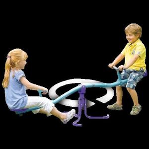 Balansoar metalic rotativ copii See Saw Plum imagine