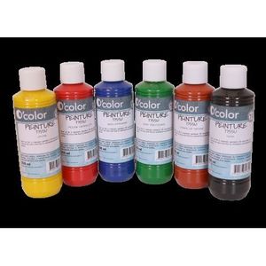 Set 6 culori pentru pictura pe materiale textile imagine