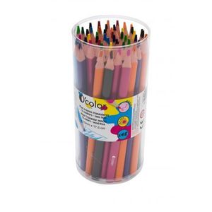 Set 48 creioane colorate triunghiulare maxi mina 4 mm imagine