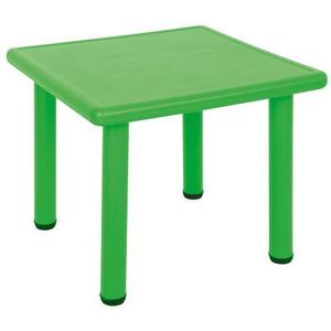 Masa patrata reglabila din plastic pentru gradinita, 40-60 cm, verde imagine