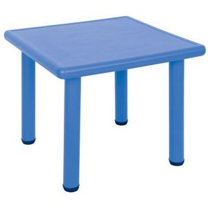 Masa patrata reglabila din plastic pentru gradinita, 40-60 cm, albastru imagine
