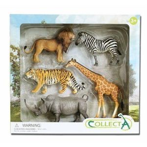 Set de 5 figurine pictate manual Animale din Savana Africana imagine