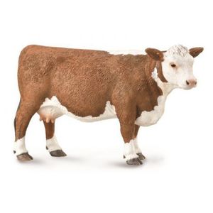 Figurina pictata manual Vaca Hereford imagine