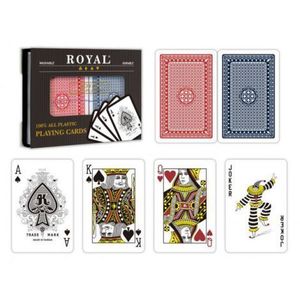 Set 2 Pachete Carti Royal Canasta Poker Din Plastic imagine