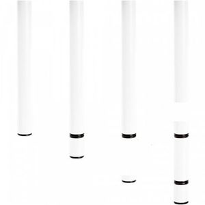 Set 4 picioare reglabile 40-58 cm pentru blaturile de masa Quadro alb imagine
