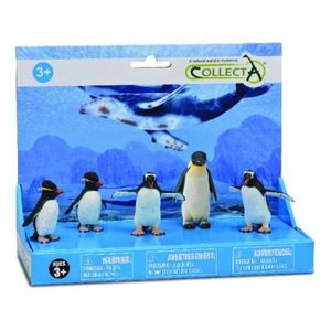 Set 5 figurine pictate manual Pinguini imagine