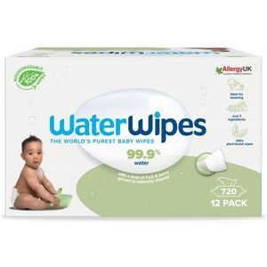 Servetele umede Biodegradabile Water Wipes Soapberry, 12 pachete x 60 buc, 720 buc imagine