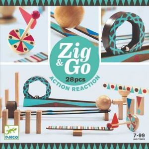 Zig & Go Djeco, set de constructie trasee, 28 piese imagine