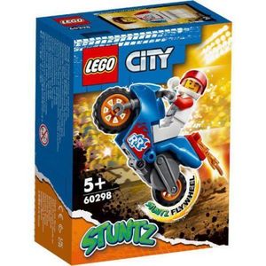 Lego City Motocicleta De Cascadorie-racheta 60298 imagine