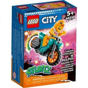 Lego City Motocicleta De Cascadorii Cu Gaina 60310 imagine