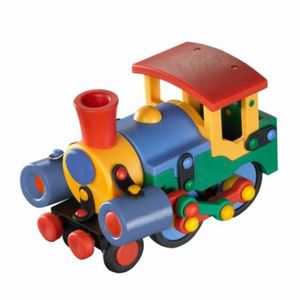 Jucarie de construit mic-o-mic 3D Locomotiva 089.070, 15 cm imagine