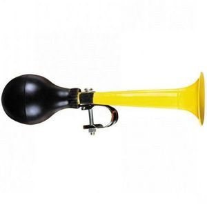 Claxon mini-trompeta galbena, Bike Fun imagine