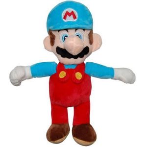 Jucarie din plus Mario cu sapca bleu, 30 cm imagine