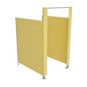 Modul principal toaleta modulara cu separatoare, fara usa, culoarea galben, pentru copii imagine