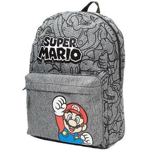 Rucsac Super Mario cu buzunar frontal, 32x25x10 cm imagine