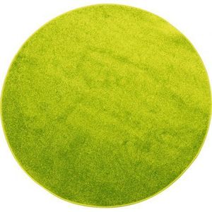 Covor monocrom rotund diametru 200 cm verde imagine